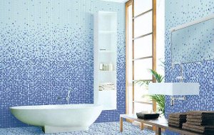 Carreaux et mosaïques pour la salle de bain: 26 photos, conception avec des éléments en mosaïque