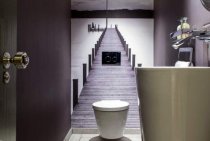 Conception de toilettes dans l'appartement: choisissez la finition - carrelage, papier peint, peinture, panneaux PVC (45 photos)