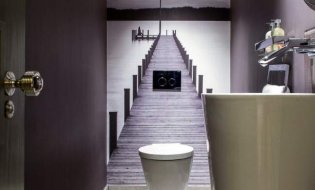Conception de toilettes dans l'appartement: choisissez la finition - carrelage, papier peint, peinture, panneaux PVC (45 photos)