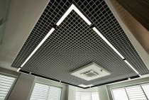 Plafond Grilyato, alias plafond suspendu en treillis