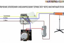 Schéma de connexion du thermostat mécanique