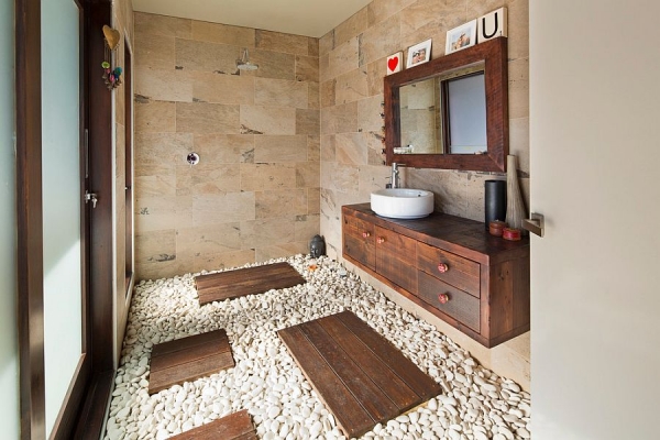 Salle de bain de style nautique