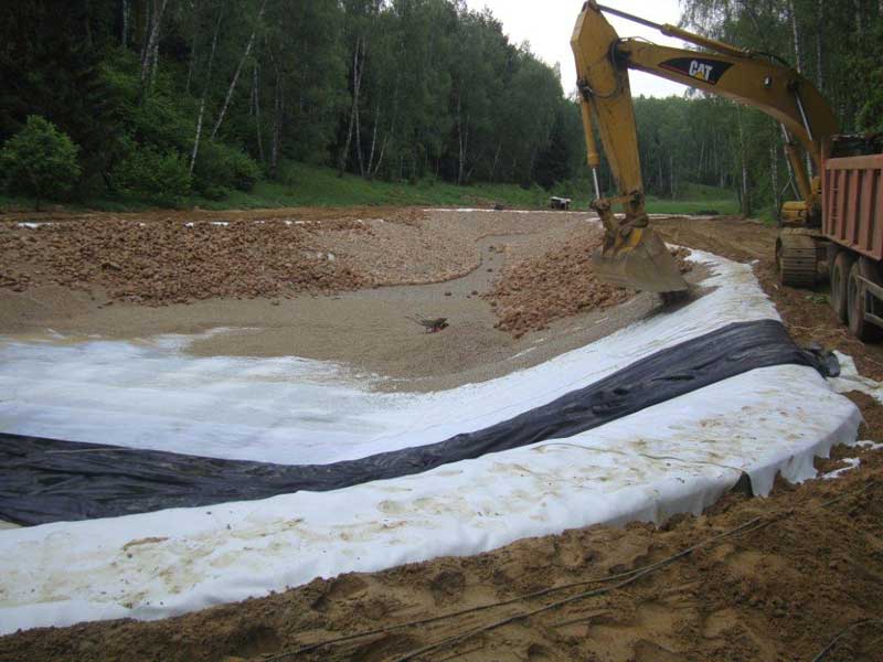 Géotextiles pour les variétés de géotextile de drainage et les caractéristiques du matériau