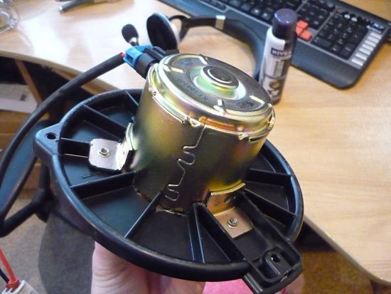 Remplacement du moteur électrique du ventilateur de chauffage par une turbine