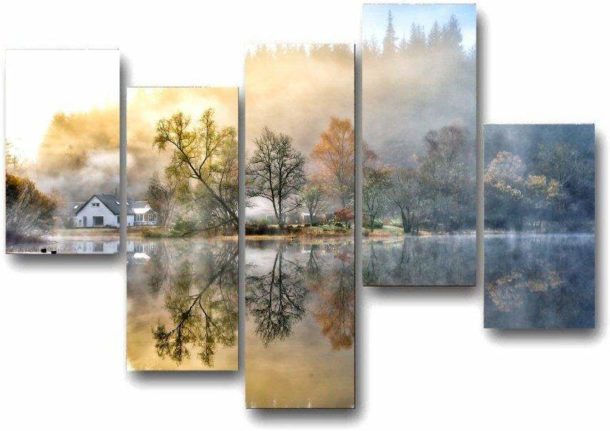 Paysage modulable aux couleurs apaisantes pour le salon ou la chambre