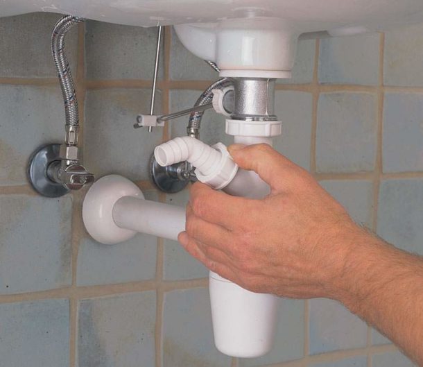 Lavabo avec connexion pour machine à laver