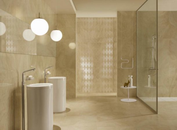 Salle de bain beige