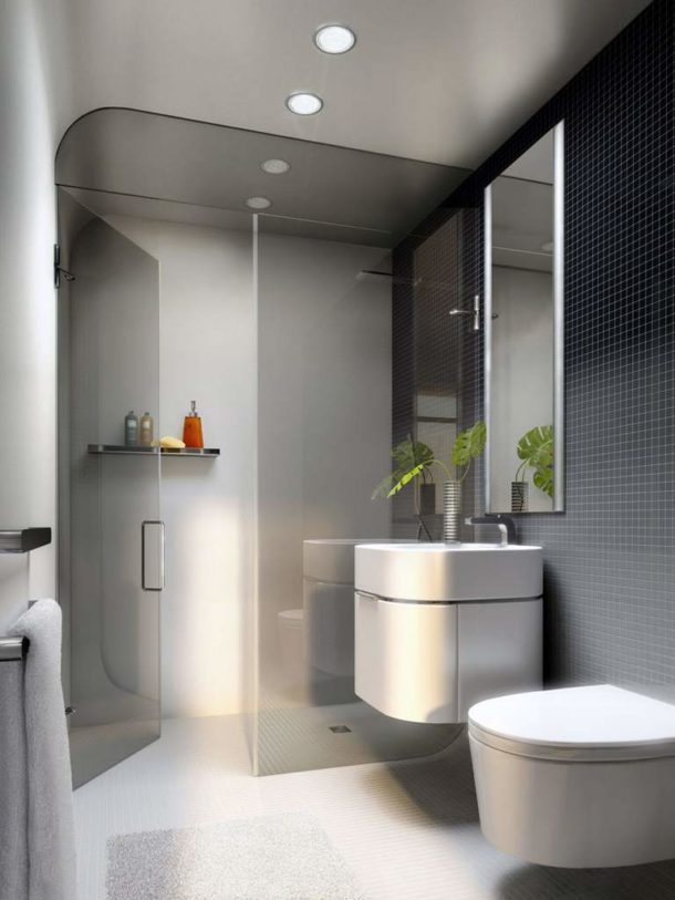 Conception de salle de bain high-tech