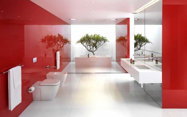 Salle de bain dans l'esprit de la modernité