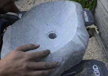 Lavabo en pierre naturelle à faire soi-même