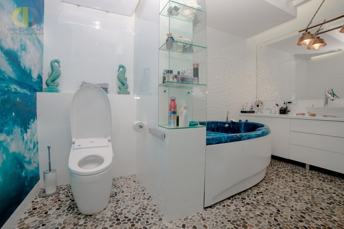 Salle de bain de style nautique