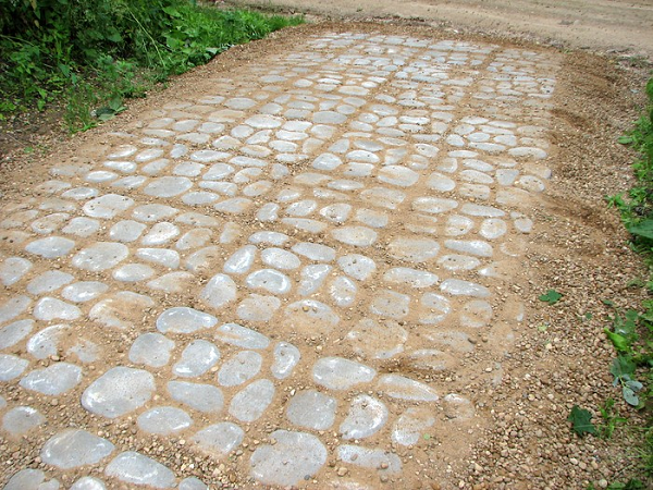 Renforcement des talus sur le site