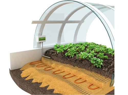 Système de chauffage toute l'année de la serre