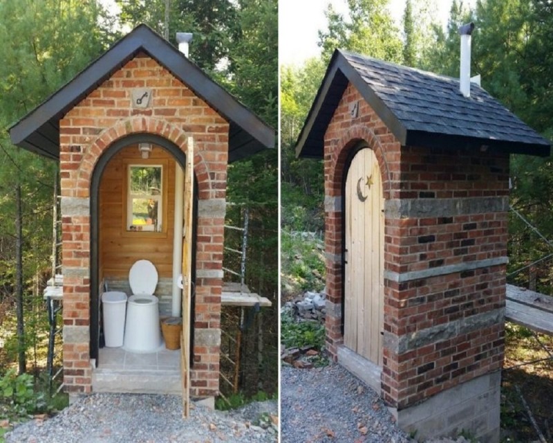 Toilettes chaudes à la campagne