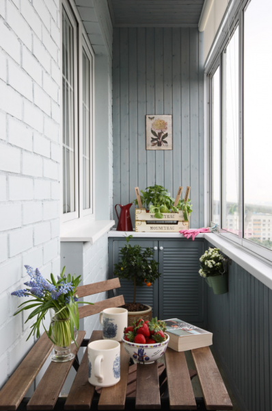 Parapet sur le balcon