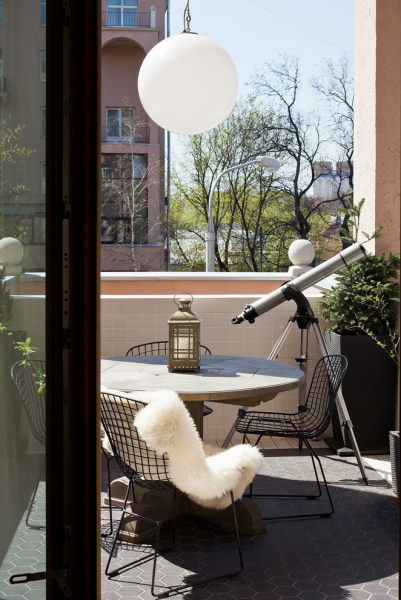 Parapet sur le balcon