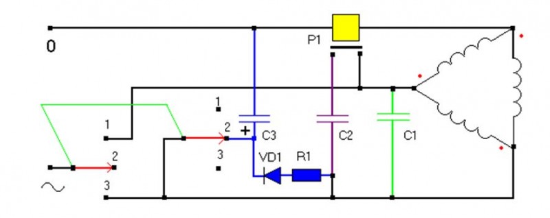 Connexion moteur 220380v