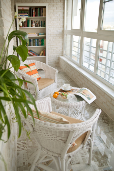 Parapet sur le balcon