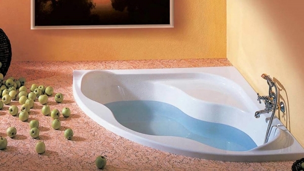 65 Idées pour les baignoires d'angle à l'intérieur tout sur les types, tailles et formes existants