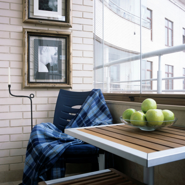 Parapet sur le balcon