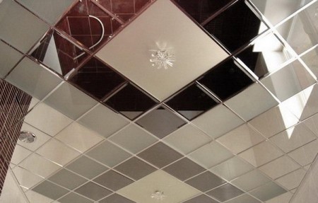 Plafond en plastique miroir